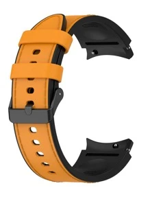 Silicone Watchband Compatible With Samsung Watch - Yellow - View 3