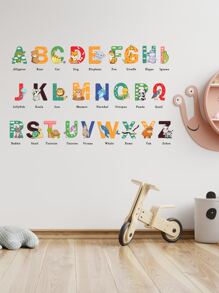 1入組字母圖案牆貼 - 彩色 - 查看 5