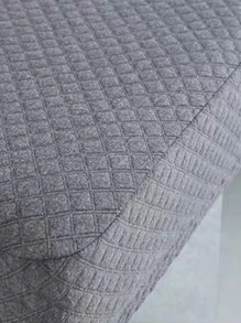 1pc Textured Stretchy Chair Slipcover - Dark Grey - View 2