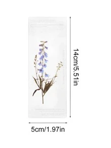 5入組花朵圖案隨機書簽 - 彩色 - 查看 3