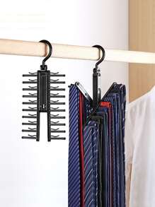 1入組多功能系帶衣架 - 黑色 - 查看 1