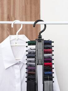1入組多功能系帶衣架 - 黑色 - 查看 2