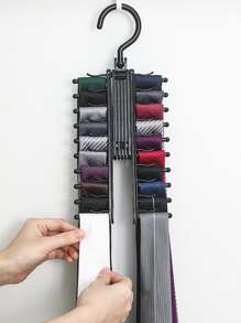 1入組多功能系帶衣架 - 黑色 - 查看 3