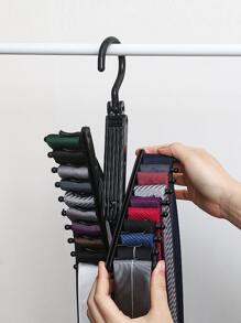1入組多功能系帶衣架 - 黑色 - 查看 4
