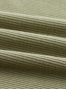 SHEIN MOD 素色二合一吊帶緊身連衣裙 - 青檸色 - 查看 4