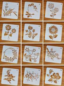 20 件花卉设计绘图模板 返校,返校,学校用品 - 白色 - 查看 6