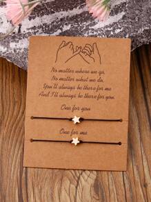 Vòng tay trang trí ngôi sao 2 chiếc - Nhiều màu - Xem 1