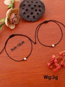 Vòng tay trang trí ngôi sao 2 chiếc - Nhiều màu - Xem 3