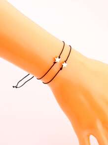 Vòng tay trang trí ngôi sao 2 chiếc - Nhiều màu - Xem 5