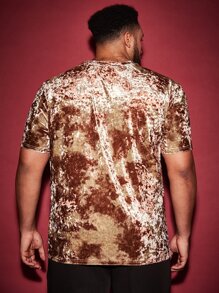 Manfinity Men Plus Tie Dye Velvet Tee - Multicolor - View 2