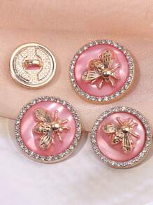 Botón De Abeja Universal De Moda - Rosa - Ver 5