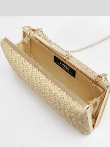 SHEIN VCAY Minimalist Straw Bag - Beige - View 8