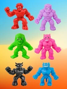 1入組隨機怪物設計逗貓玩具,交互貓玩具 - 彩色 - 查看 3