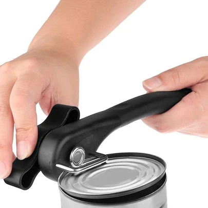Easy Can Opener Stainless Steel Manual Professional Effortless Opener With Turn Knob Household Kitchen Useful Tool