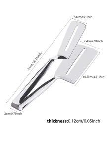 1入組不銹鋼食品鉗 - 銀色 - 查看 3