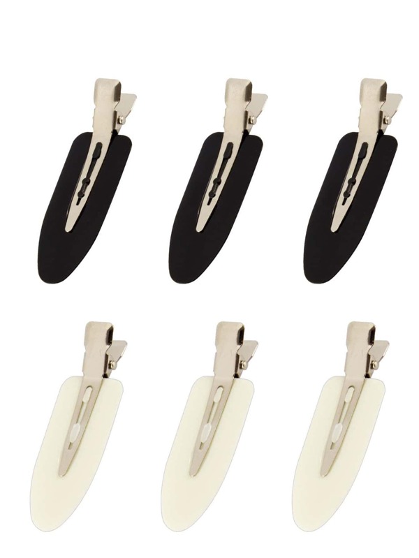 6pcs Geometric Design Alligator Hair Clip Casual