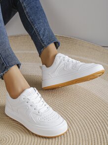 女士極簡前綁帶運動戶外運動鞋