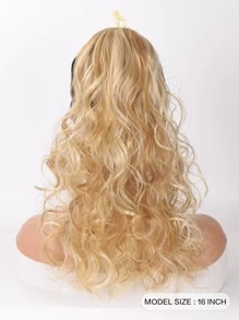 Medium Curly Ponytail Synthetic Hair Extension - Piano Color - View 2