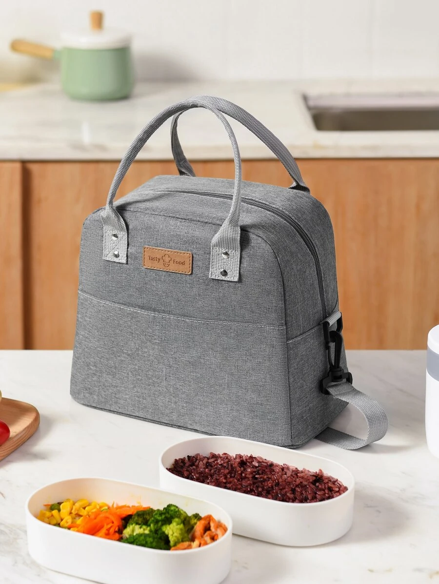Portable Lunch Bag - Grey - View 1