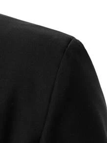 Manfinity AFTRDRK Men Shawl Collar Single Button Blazer - Black - View 4