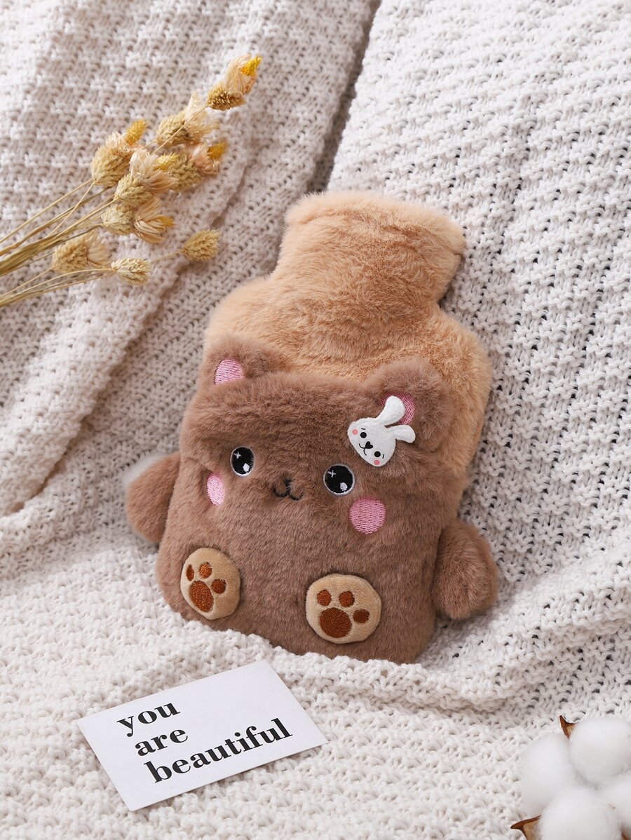 1 pieza Bolsa de agua caliente con diseño de oso