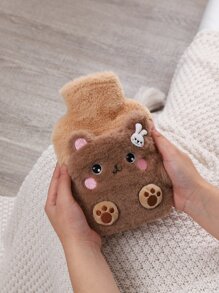1 pieza Bolsa de agua caliente con diseño de oso