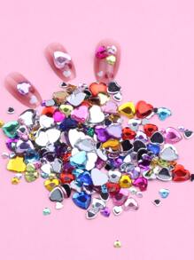 1 Gói Trang Trí Móng Tay Hình Trái Tim, Đồ Trang Trí Móng Tay Tự Làm, Đá Trang Trí Móng Tay, Phụ Kiện Làm Móng, Đá Trang Trí Móng Tay - Nhiều màu - Xem 1