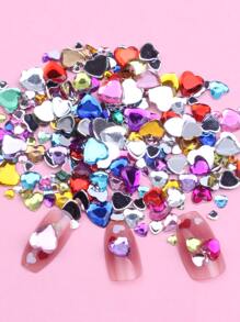 1 Gói Trang Trí Móng Tay Hình Trái Tim, Đồ Trang Trí Móng Tay Tự Làm, Đá Trang Trí Móng Tay, Phụ Kiện Làm Móng, Đá Trang Trí Móng Tay - Nhiều màu - Xem 5