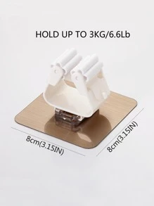 1入組隨機色ABS拖把架現代壁掛式拖把和掃帚架