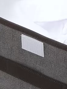 1 件可折叠衣服收纳盒，无纺布防尘收纳盒，可折叠并与多功能收纳篮组合，适用于衣柜、装饰装饰节日装饰房间装饰家居装饰卧室装饰连衣裙裤子鞋子牛仔裤靴子裙子 - 灰色 - 查看 3