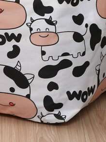 1 pieza Bolsa de almacenamiento de ropa con estampado de vaca - Multicolor - Ver 4