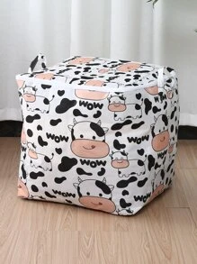 1 pieza Bolsa de almacenamiento de ropa con estampado de vaca - Multicolor - Ver 5