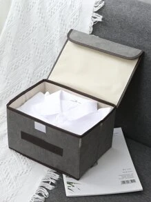 1 件可折叠衣服收纳盒，无纺布防尘收纳盒，可折叠并与多功能收纳篮组合，适用于衣柜、装饰装饰节日装饰房间装饰家居装饰卧室装饰连衣裙裤子鞋子牛仔裤靴子裙子 - 灰色 - 查看 7