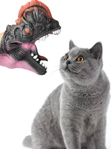 1pc Dinosaur Head Design Cat Teaser Toy - Multicolor - View 2
