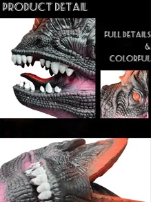 1pc Dinosaur Head Design Cat Teaser Toy - Multicolor - View 4