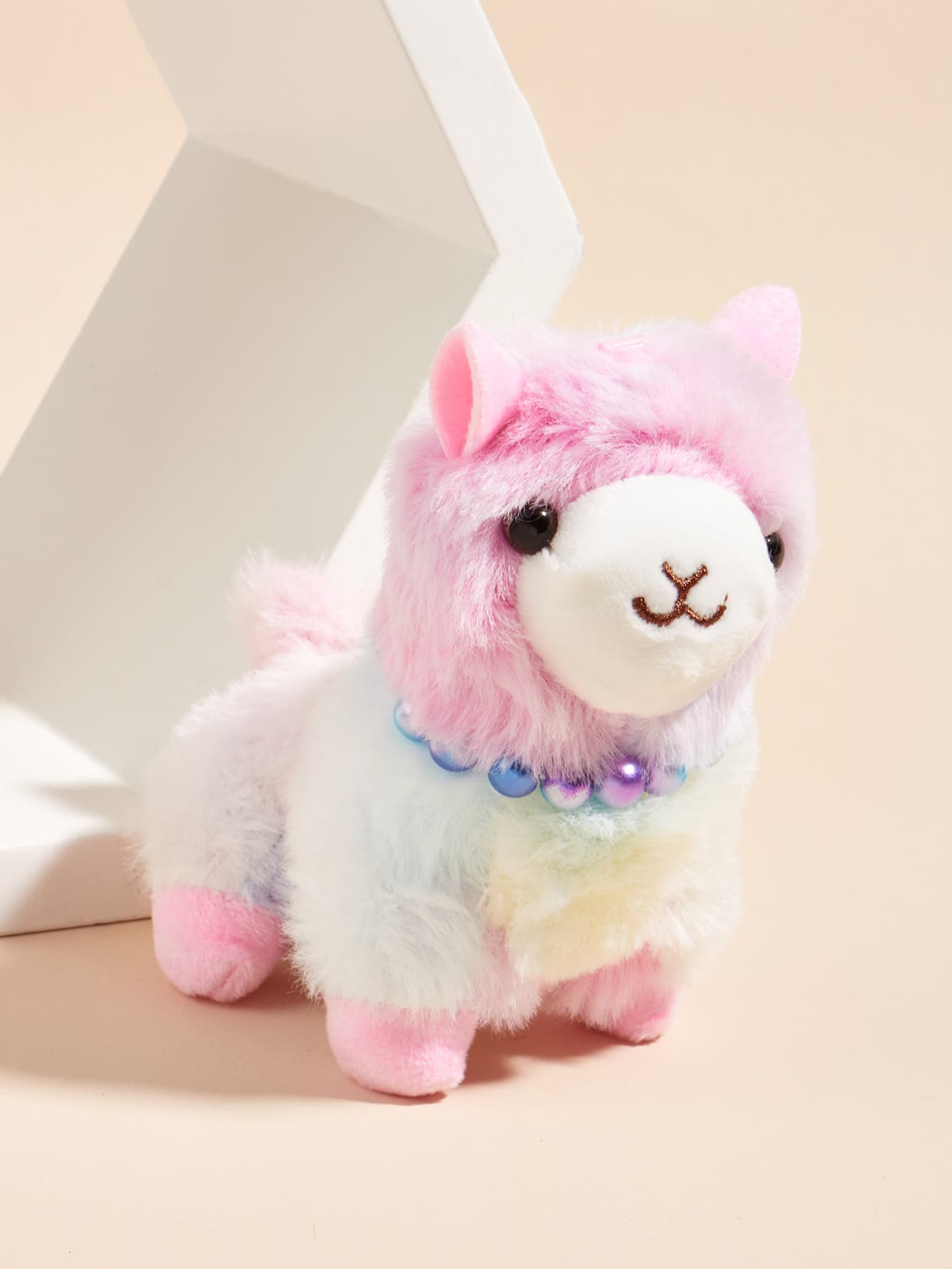 1pc Cartoon Alpaca Design Pet Plush Toy - Multicolor - View 1