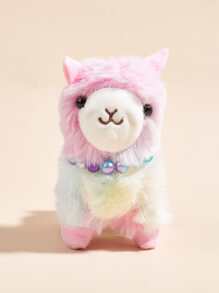 1pc Cartoon Alpaca Design Pet Plush Toy - Multicolor - View 2