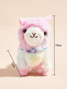 1pc Cartoon Alpaca Design Pet Plush Toy - Multicolor - View 3