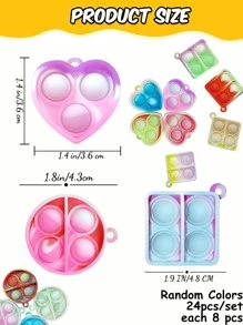 24pcs Color Block Cat Teaser Toy, Cat Interactive Toys - Multicolor - View 6