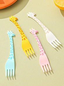 4pcs/8pcs/12pcs/1set Plastic Fruit Forks, Dessert Forks, Kitchen Decor, Home Decor Forks, Food Container, Dish, Dessert, Fruit Picks, Suitable For Wedding, Party, Gift, Birthday, Outdoor, Yard