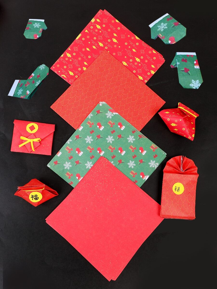 60pcs Cartoon Graphic Origami Paper - Multicolor - View 1