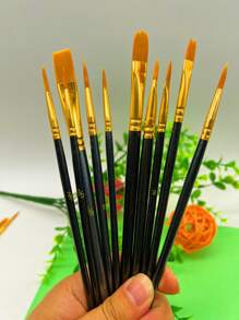 opeth 10pcs Random Color Painting Brush - Multicolor - View 3