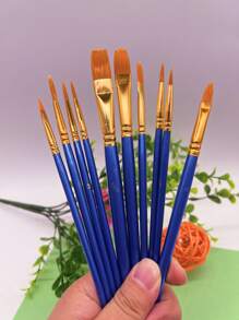 opeth 10pcs Random Color Painting Brush - Multicolor - View 6