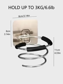 1入組免打孔掛壁式電吹風架