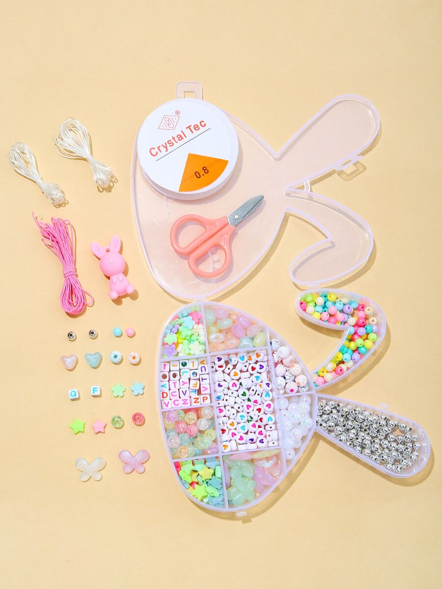 1 bộ hạt DIY hình bướm & hoa - Nhiều màu - Xem 1