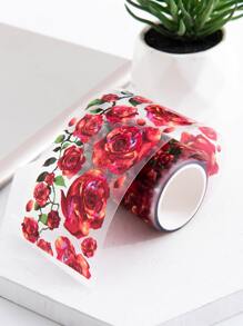 1 băng keo Washi in hoa - Nhiều màu - Xem 1