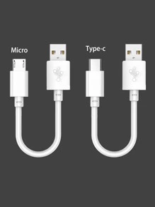 1入組0.25M快充數據線 - 白色 - 查看 3