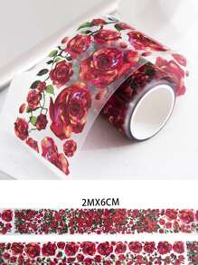 1 băng keo Washi in hoa - Nhiều màu - Xem 7