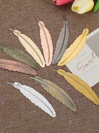 1入組羽毛設計隨機書簽