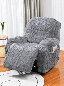 1 Bộ Màu Xám Ghế Chống Bẹp Đầu Bọc, Tối Giản Polyester Dày Chống Bẹp Đầu Co Giãn Bọc Ghế Sofa Cho Gia Đình - Xám - Xem 3